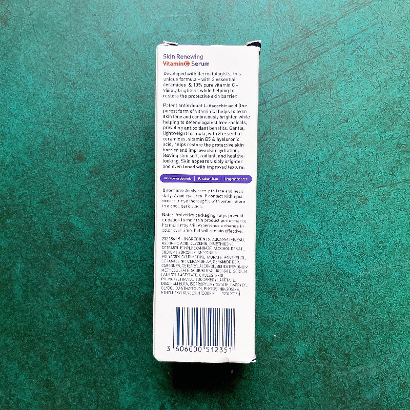 30ml CeraVe Skin Moisturizing Vitamin C Serum With Hyaluronic Acid Whitening Brighten Tone Repair Skin Barrier Renewing Essence