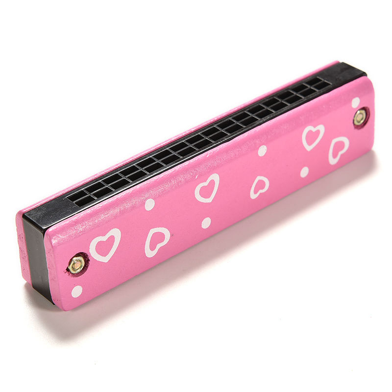 MiniGrove 6-Hole Wooden Harmonica – Ergonomic Kid-Size Shape, Smooth-Finish Natural Wood, and Bold Accent Bands for Easy Grip &