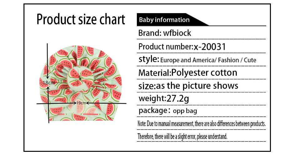 New children's printing fashion Pullover hat doughnut Creative Baby Hat