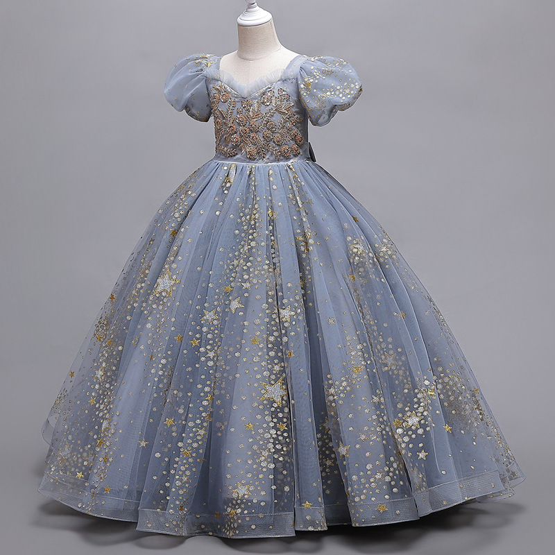 Children's Dress Princess Dress Flower Children's Dress Pong Dress Children's Dress Girls' Dress