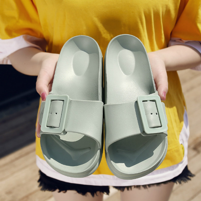Korean fashion sandals, external wear net red casual home flip flops soft sole comfortable sandals