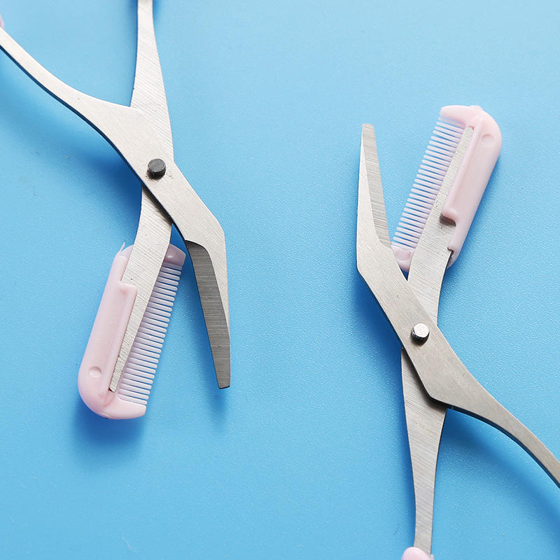 Eyebrow Shaping Cut Scissors Comb Hair Remover Beauty Scissors Shaver Makeup Tools Hair Grooming