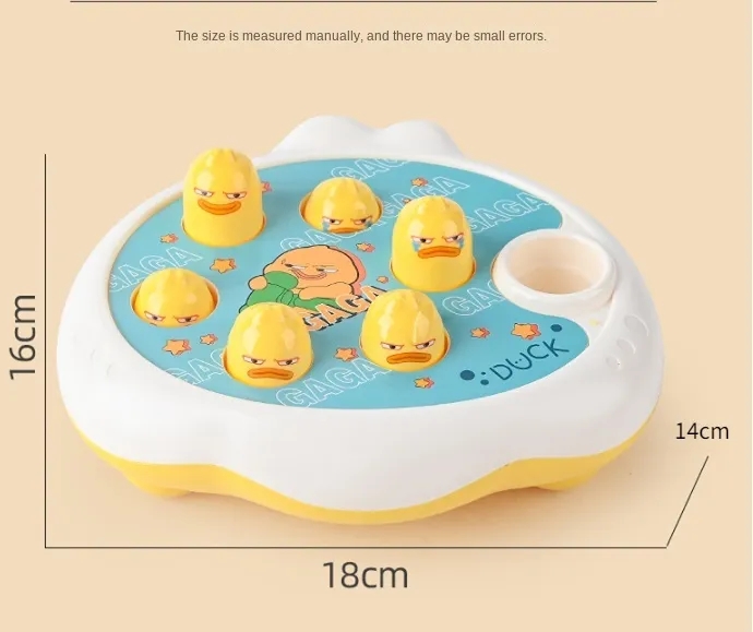1set Duck/Frog/Pig Baby Toy Montessori Learning Game Educational Puzzle Gift for 12 24 Months Toddler Boy/Girl with Hammer