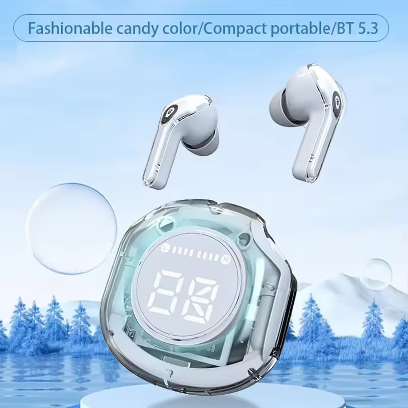 Transparent Wireless Bluetooth Headset HIFI Sound Wireless Earbuds Quality Bluetooth 5.3 For Wireless Headphone