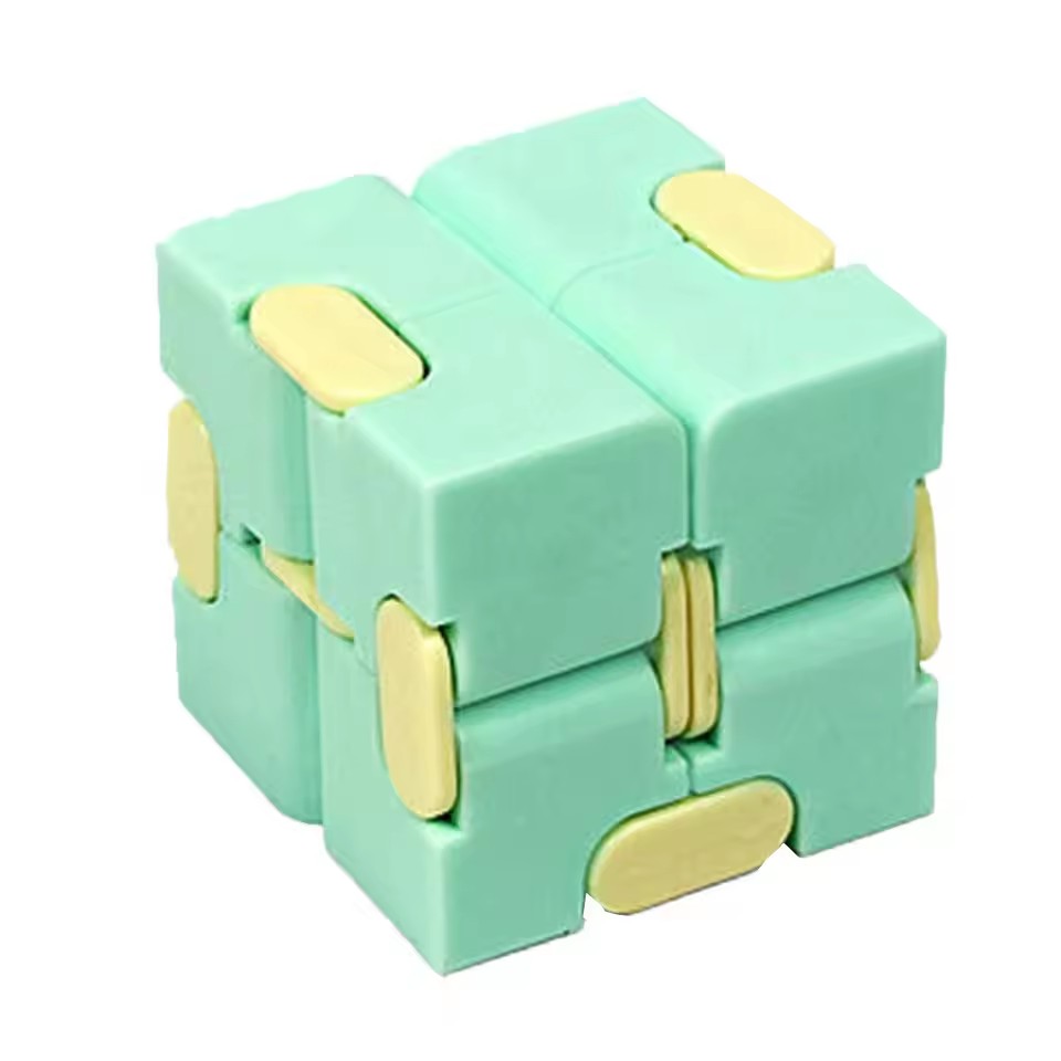 1PC Stress relieving Pocket Fingertip Magic Cube Flip Cube Macaron Six sided Toy Creative Finger Unlimited Magic Cube