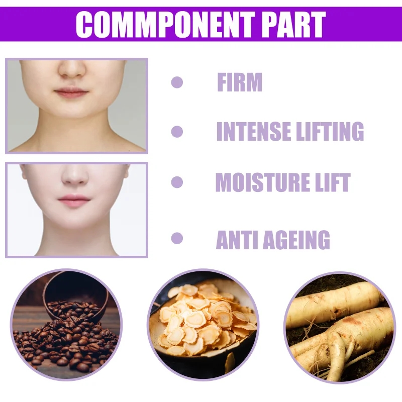 V-Shape Slimming Cream Removal Double Chin Firming Face-lift Slimming Masseter Muscle Face Fat Burning Anti-aging Products