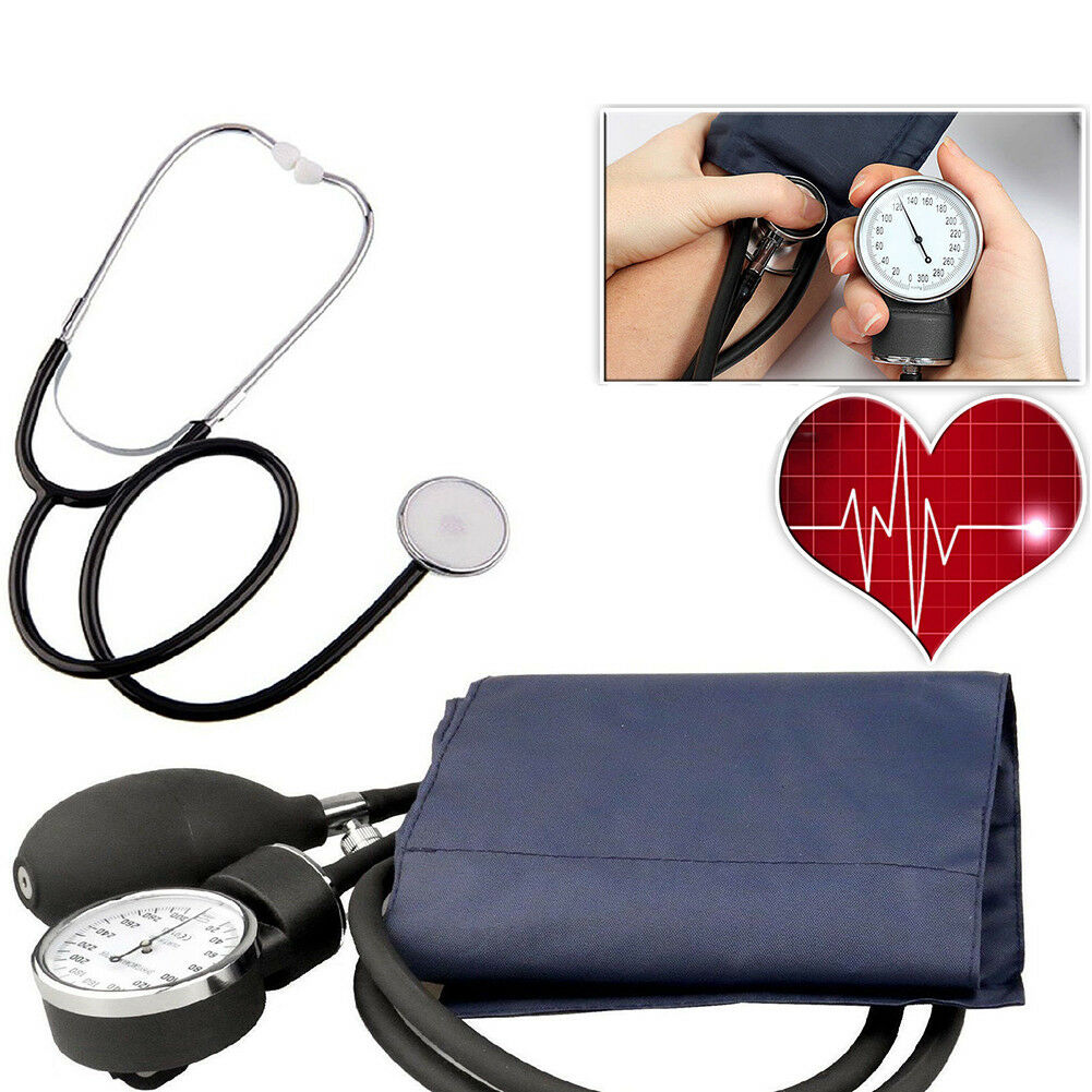 Classic Professional Adult Blood Pressure Monitor BP Cuff Arm Aneroid Sphygmomanometer kit with Pressure Gauge
