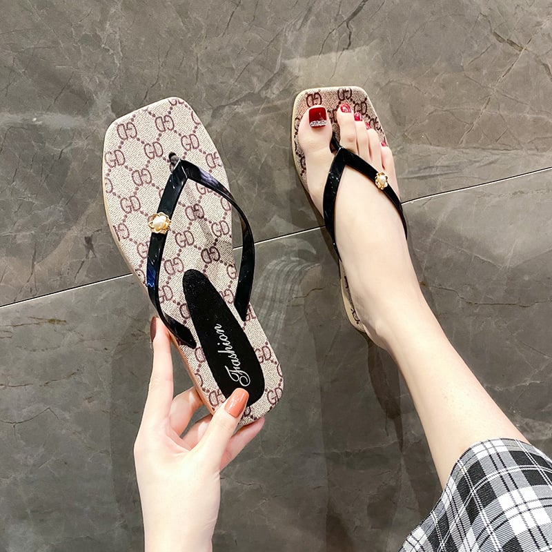 Summer sandals, beach sandals, fashionable women's slippers, outdoor slippers, casual flip flops for women