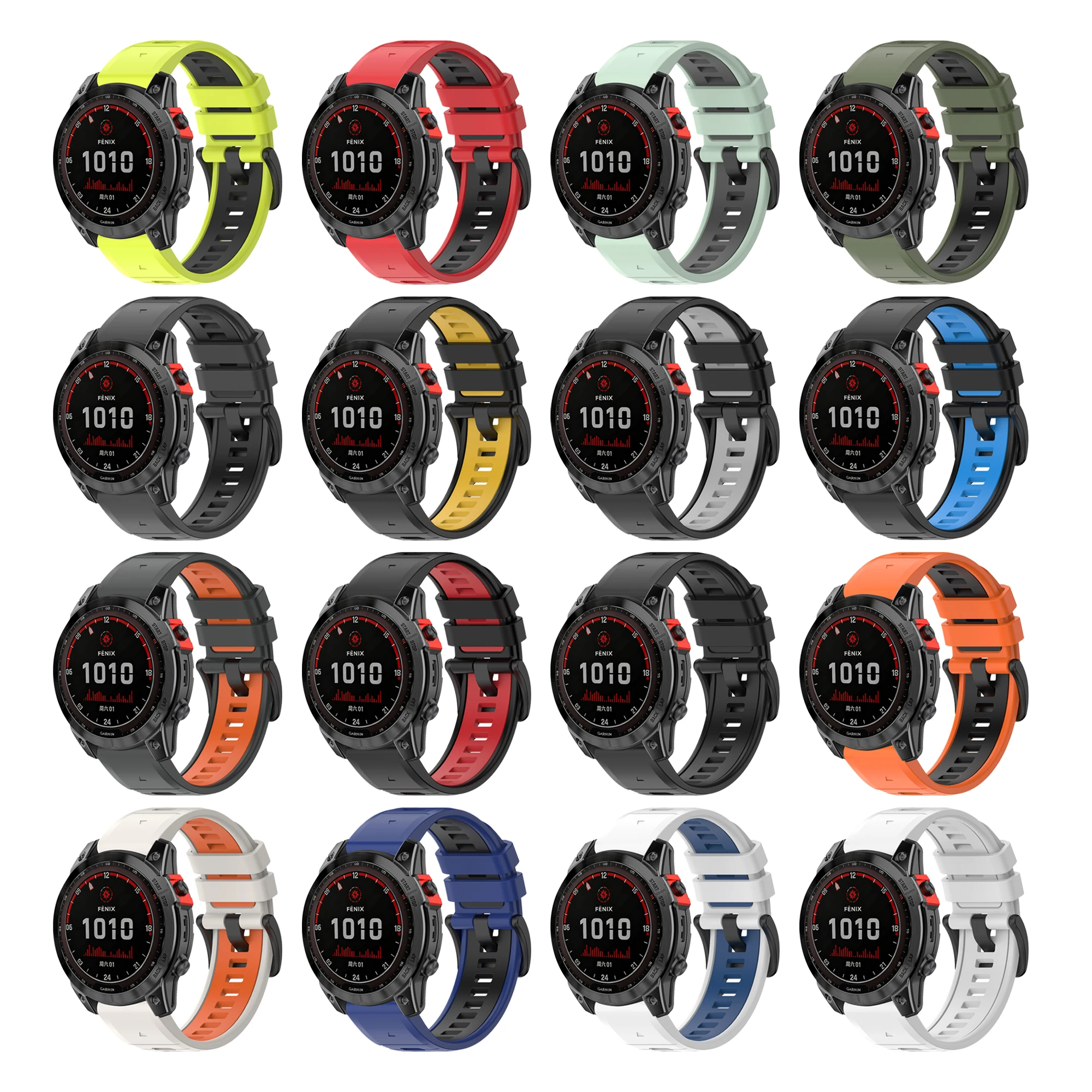 22 26mm Silicone Strap for Garmin Fenix 7 7X Pro 6 6X 5 5X Plus Fenix 8 47 51mm quatix 8 7 6 Tactix 8 7 965 MARQ QuickFit Correa
