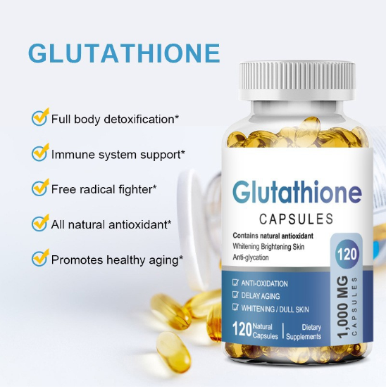 Glutathione Supplement Capsules 1000mg with Milk Thistle, L-Glutathione with Alpha Lipoic Acid for Skin Radiance, Liver & Immune