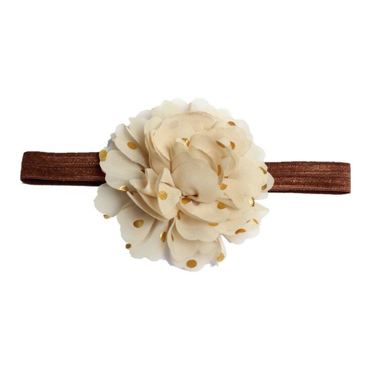 New Elastic Headband Net Yarn Chiffon Flower Head band Kids Hair Dress Girls Boys Hair Accessories