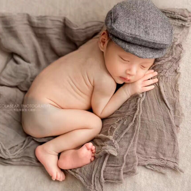 Baby Gentleman Duck Tongue Hat+Bowtie Cartoon Photography Hat Newborn Children Photography Clothing Top Hat