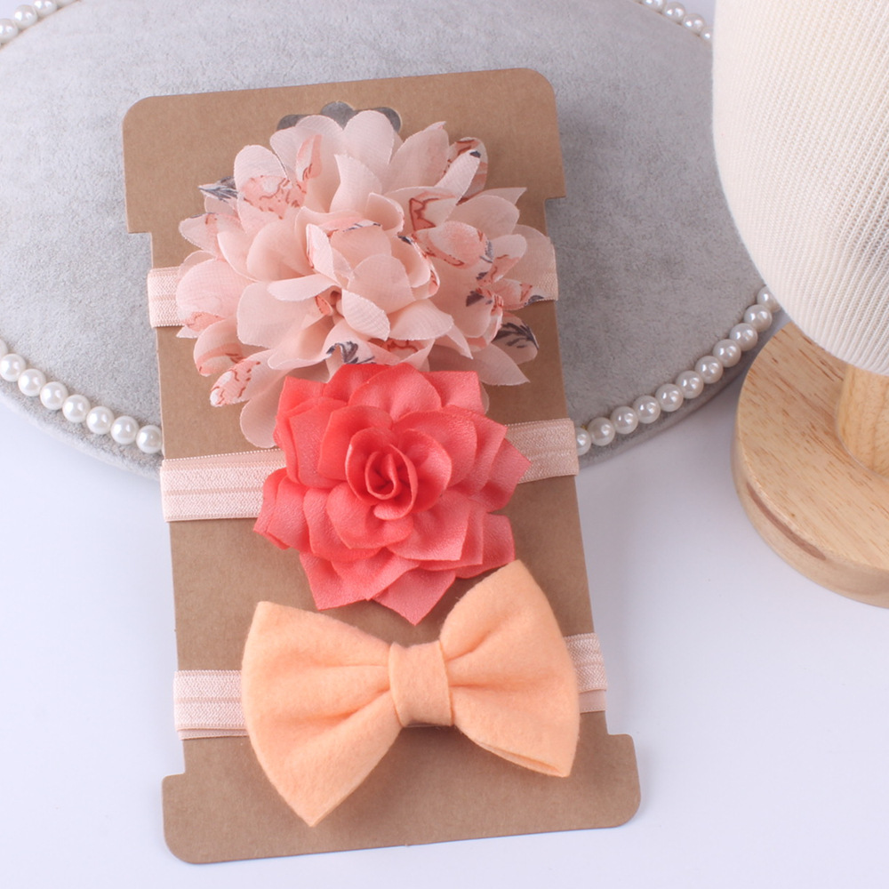 Children's baby hair band set, flower hair accessories, baby hair bands, hair clip headgear accessories