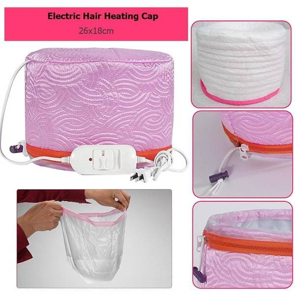 Useful Hair Dryer Cap Electric Hair Heating Cap Satin Hair Dryer Thermal Treatment Hat Beauty SPA Nourishing Hair Styling Tools