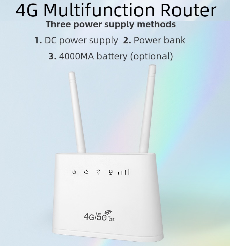 B311 4G WIFI ROUTER 4G CPE insert sim card 2 external antennas 4000mAh battery 300Mbps speed 4G to wifi/lan/usb
