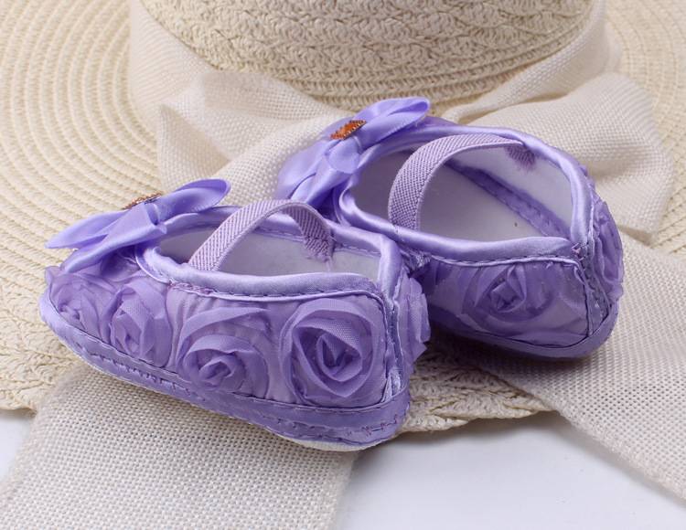 Baby Girls Shoes Noble Bow Flower Princess Shoes Infant Soft Sole Shoes Toddler Girl Shoes