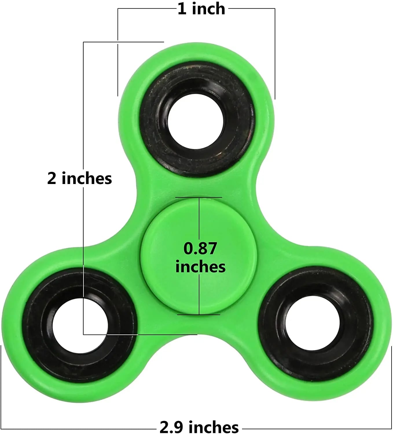ABS Fidget Spinner EDC Spinner For Autism ADHD Anti Stress Tri-Spinner Adult Kids Funny Toys