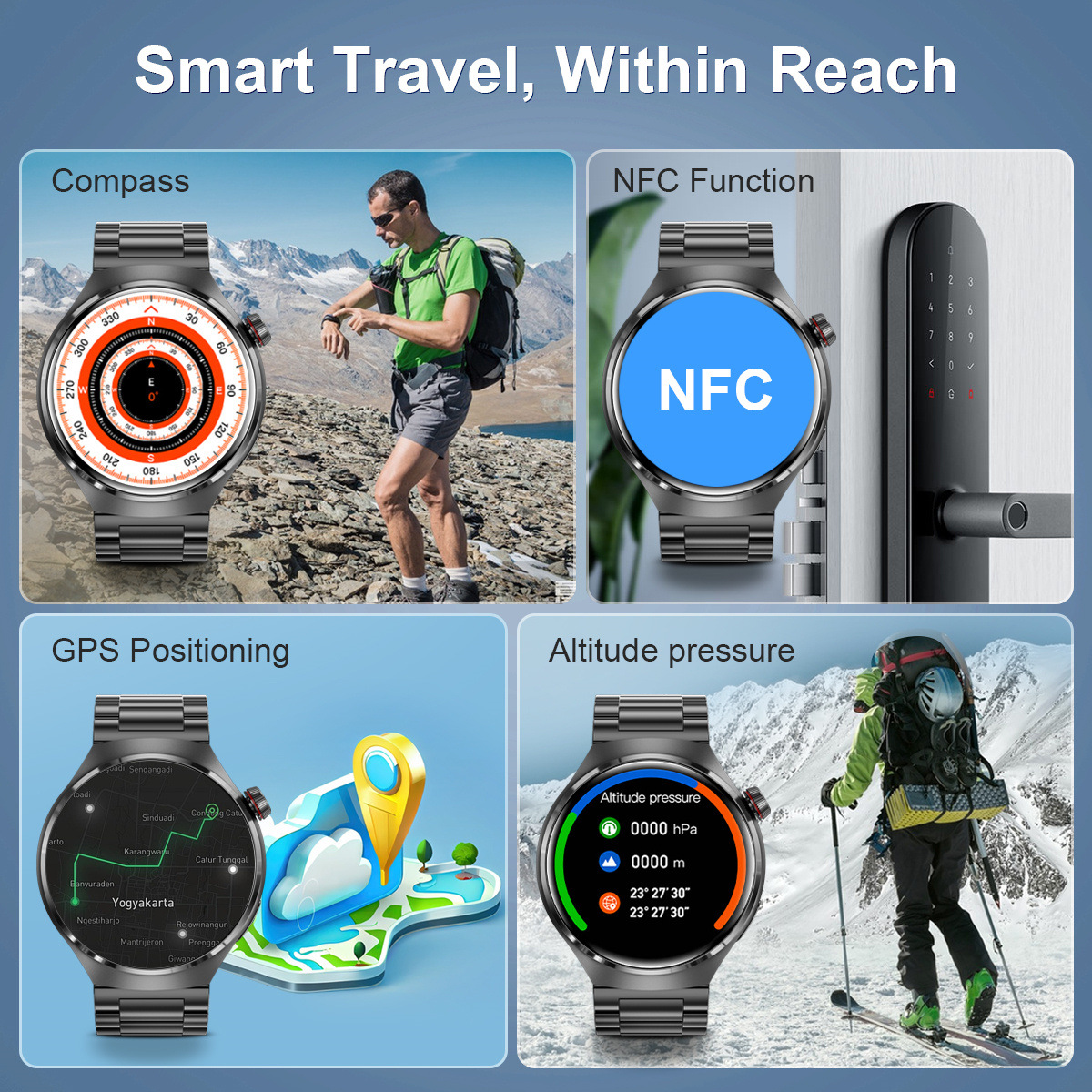 GT4 PRO smartwatch heart rate blood oxygen Bluetooth call smartwatch gt4 Pro