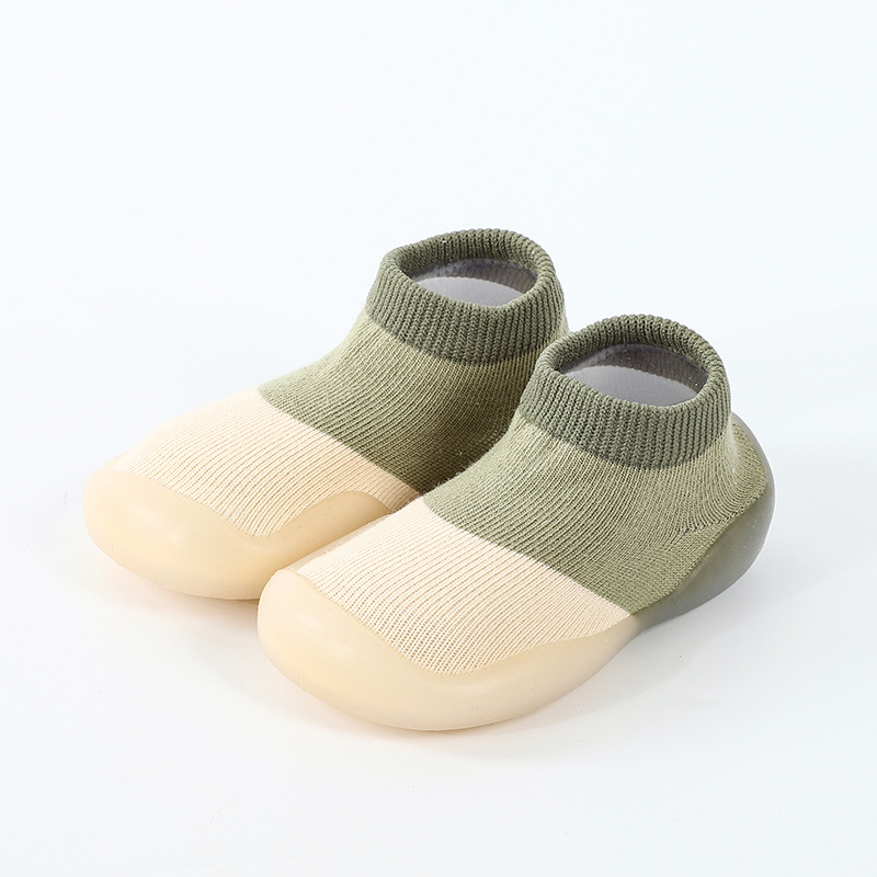 Baby Socks Shoes Infant Color Matching Cute Kids Boys Shoes Doll Soft Soled Child Floor Sneaker BeBe Toddler Girls First Walkers