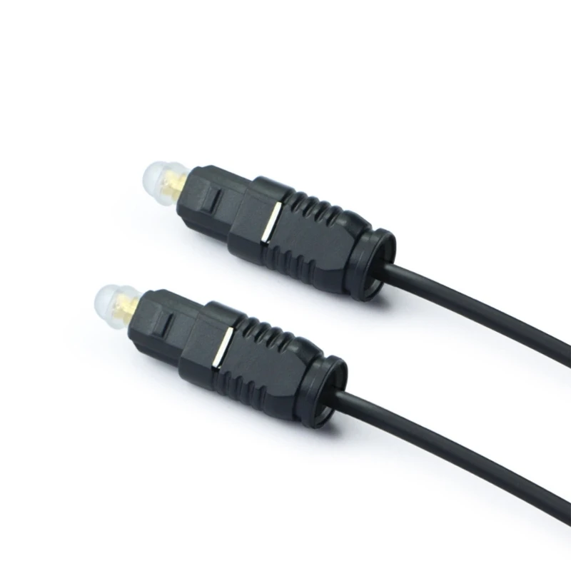 For Toslink Gold-Plated Digital Optical Audio Cable 1m SPDIF MD DVD Gold-Plated Cable