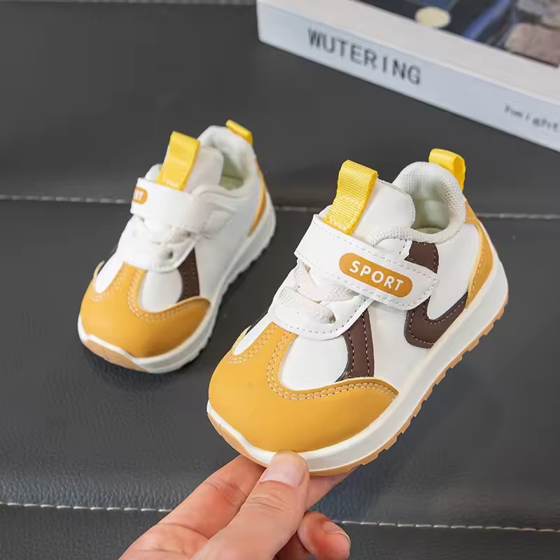 1Pair New children's sports shoes with breathable soft soles for girls and babies, functional boys' sports shoes for children
