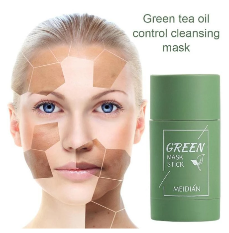 40g cleansing green tea green maskstick mud bar mask oil control anti acne eggplant skin care whitening shrinkage pore acne