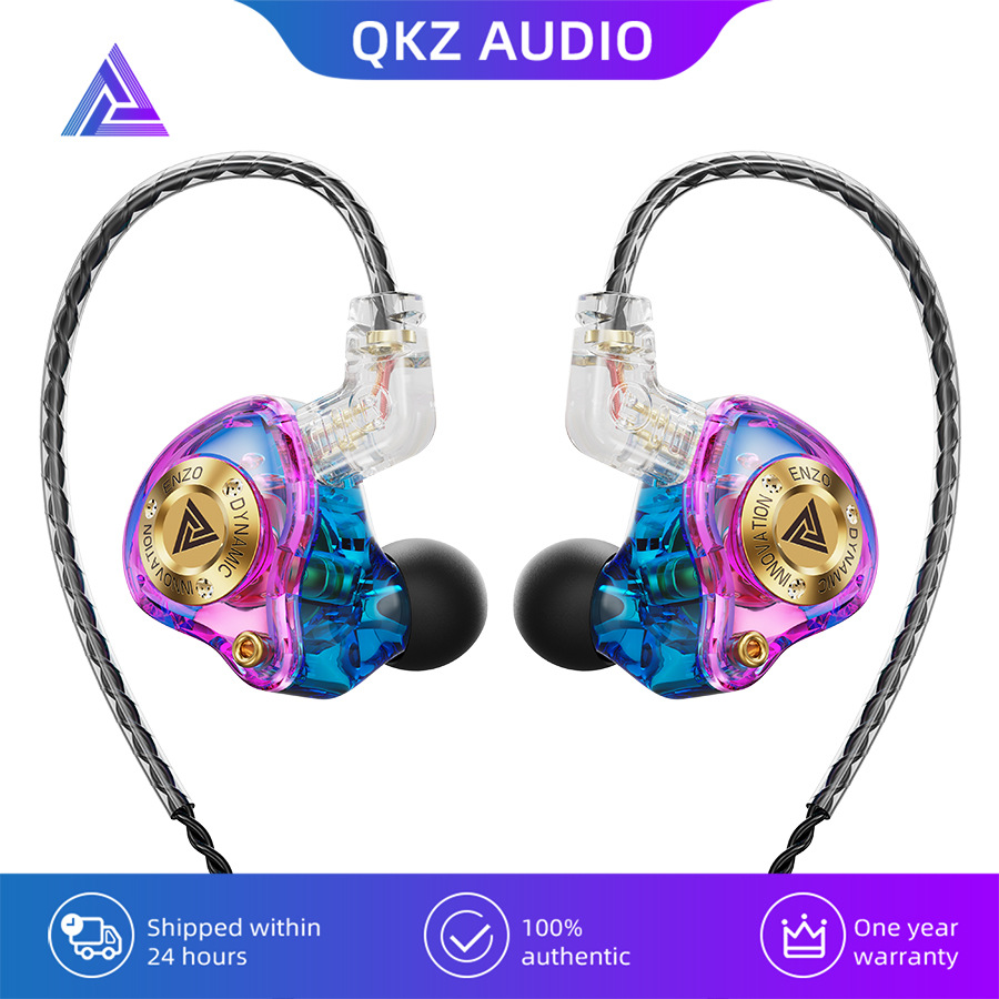 QKZ ENZO PRO In Ear Wired Headset Large Dynamic Drive Earphone With Microphone 3.5MM Gaming Earbuds DJ Music Headset