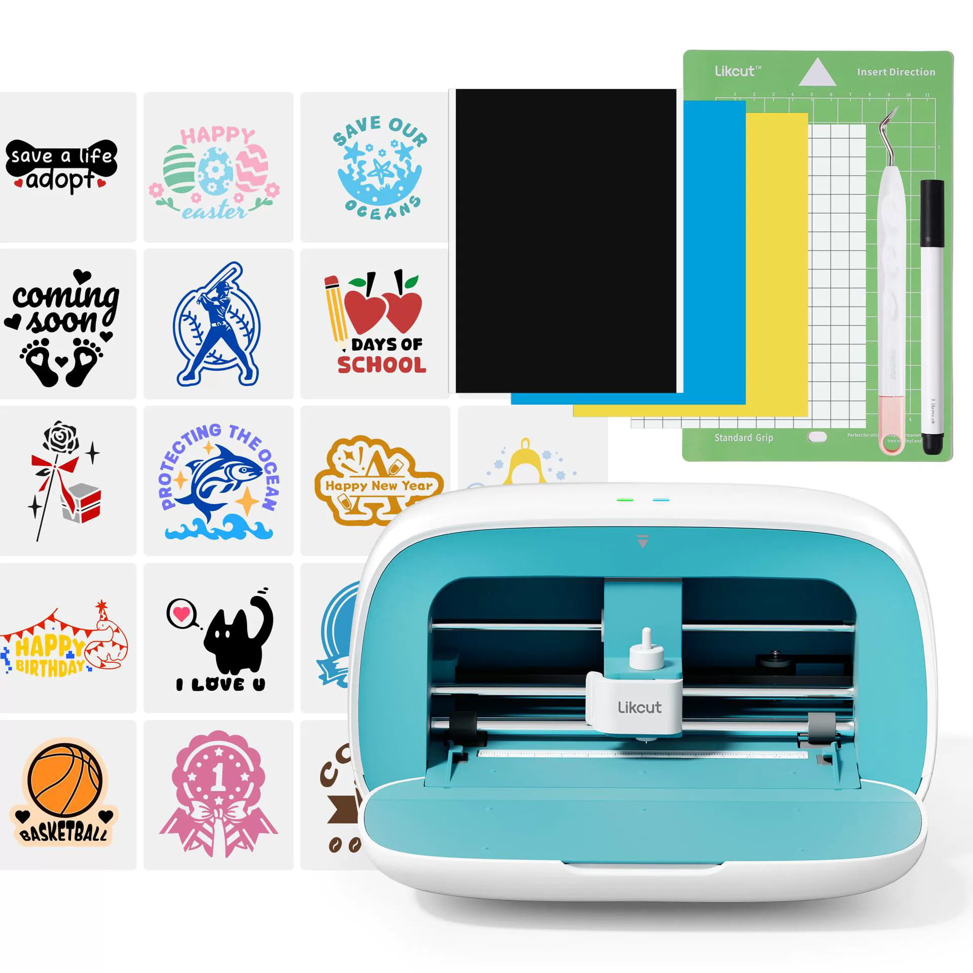Customizable Cutting Machine Portable DIY Smart with Vinyl Paper