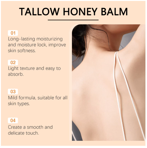 Beef Tallow Honey Cream Brightening Fade Dark Spots Remove Melanin Firming Non-Greasy Lasting Moisturizing Soothing Body Lotion