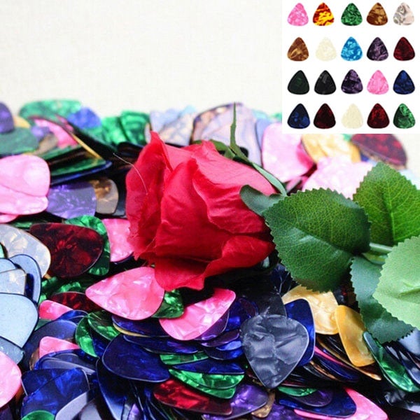 20 New Acoustic Picks Plectrum Celluloid Electric Smooth Guitar Pick Accessories 0.5mm