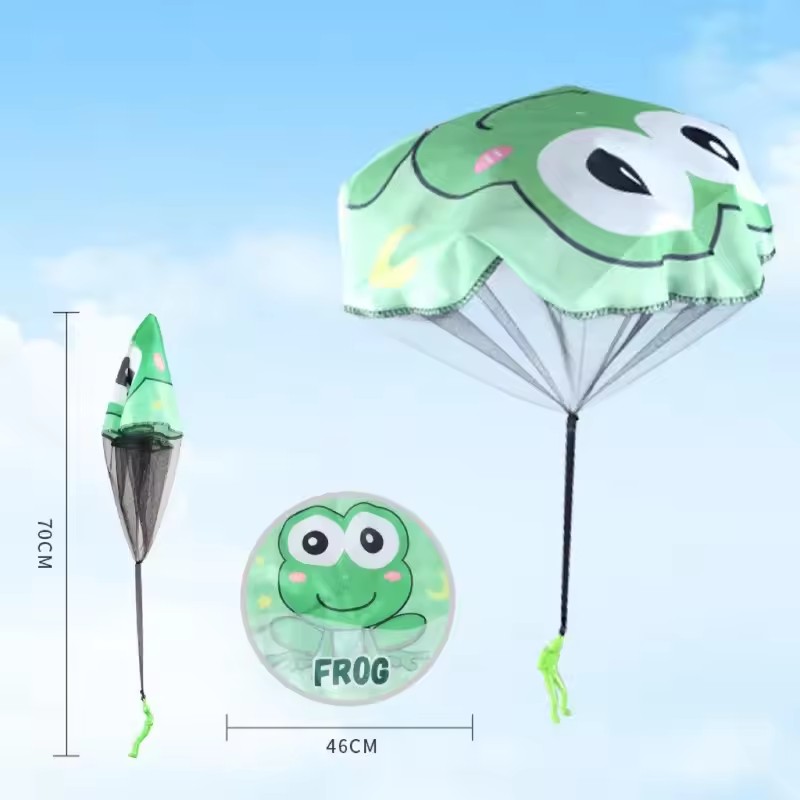 1PC Yellow Duck Children Parachute Outdoor Sports Hand Throwing Parachute Toy Park Small Game Prop Park Toy Sports