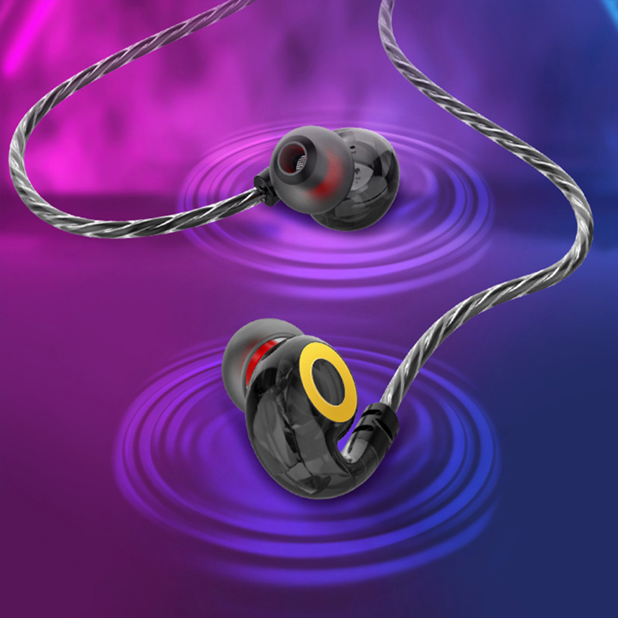 Sport sweatproof wired in-ear Earphone portable gaming headset bass stereo earphones with microphone for Android Phone
