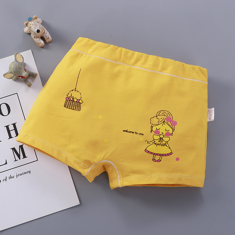 2pc Children's underwear flat corner pants Girls' underwear Elastic safety pants Baby underwear shorts