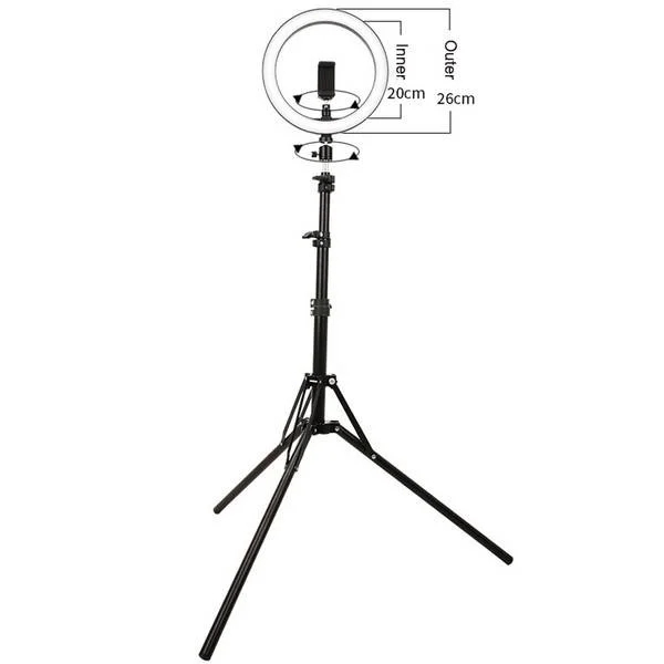 Hot 26cm/10inch LED Selfie Ring Light Dimmable LED Ring Lamp Photo Video Camera Phone Light ringlight For Live YouTube Fill Ligh