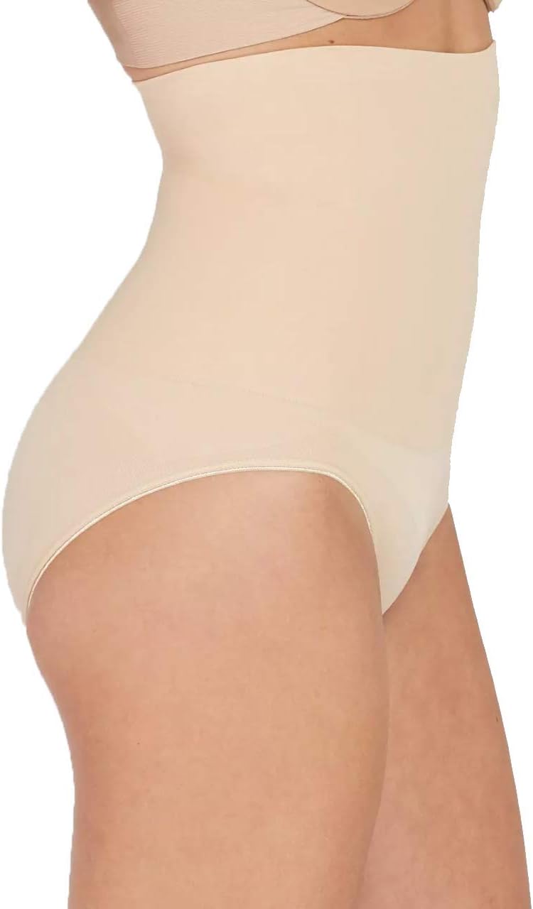 ASSETS by Spanx Women's Remarkable Results High Waist Control Brief - (Light Beige, Medium)