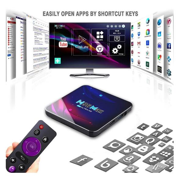 H96 Max V11 Smart TV BOX Android 11 4GB 64G RAM Rockchip 3318 4K Google 3D Video BT4.0 4K Media Player Set Top Box