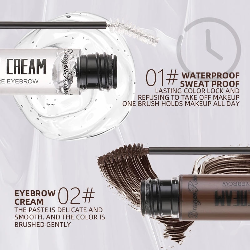 Makeup Eyebrow Gel Transparent Long Lasting Eyebrow Raincoat Repair Liquid Setting Brow Cream Waterproof Mascara Stereotype