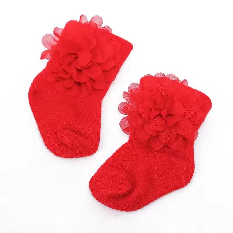 New Fashion Flowers Lace Baby Socks Newborn Cotton Baby Girls Sock Cute Toddler Girl Socks Princess Socks One Size Hot Selling L