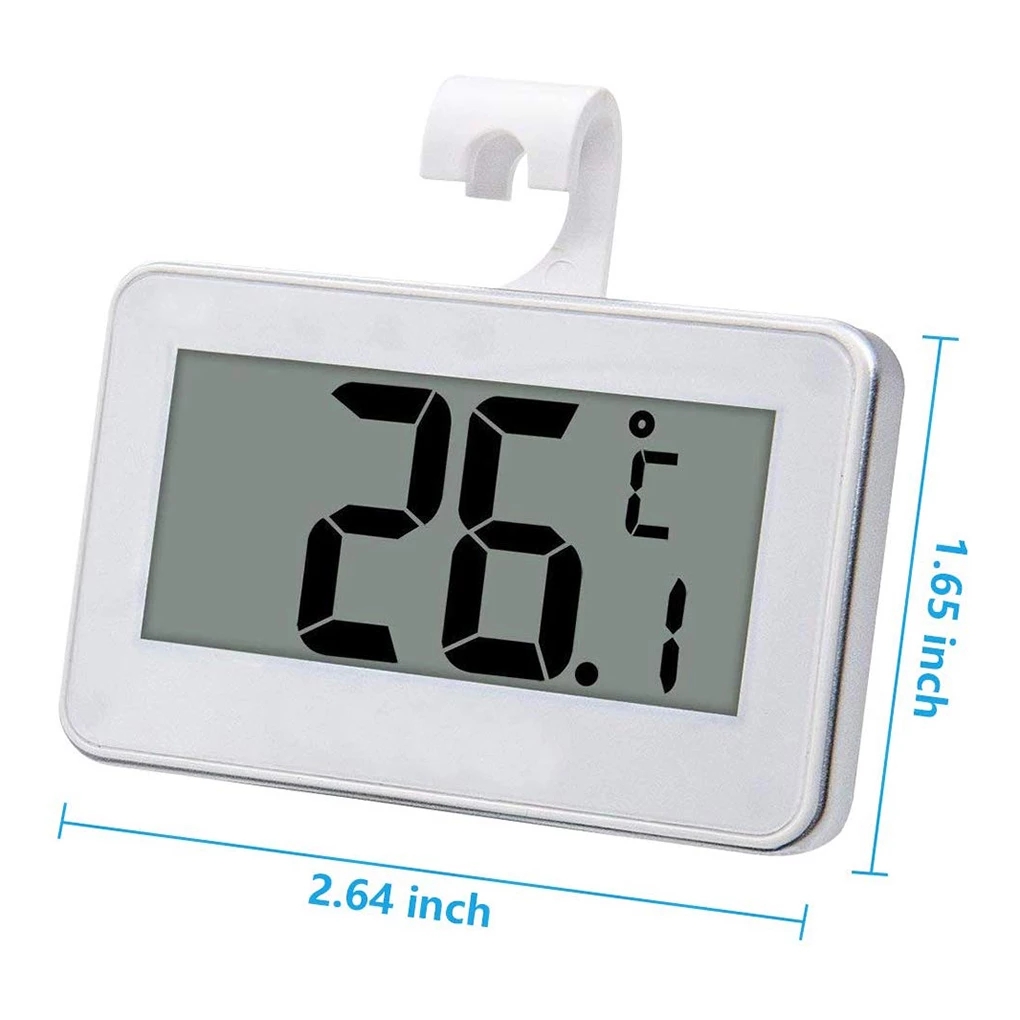 LCD Digital Screen Precision Refrigerator Thermometer Adjustable Stand Magnet Waterproof Digital Thermometer