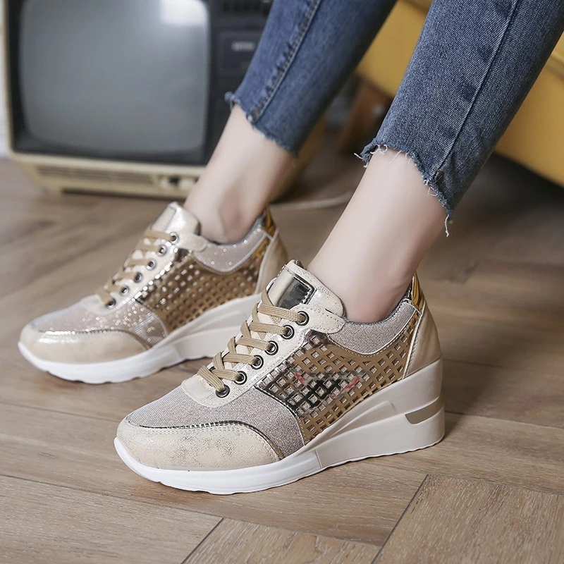 Spring and summer new flat lace up large women's shoes fashion sports casual outdoor single shoes