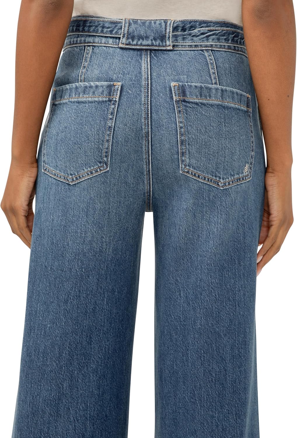 Silver Jeans Co. Women's Highly Desirable High Rise Belted Ultra Wide Leg Jeans