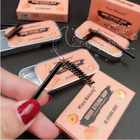KISS BEAUTY Fashion Eyebrow Shaping Wax,Waterproof Long Lasting 3D Eyebrow Styling Soap