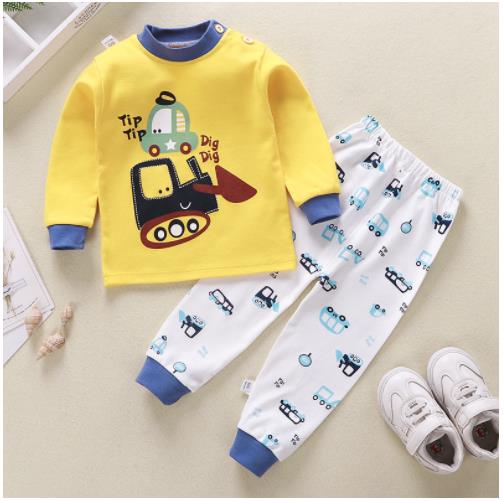 2pcs/set Kids Clothing Set Cotton Toddler Boys ClothesSets Cartoon Summer Top Suits Girls Clothes Outfits Tracksuit