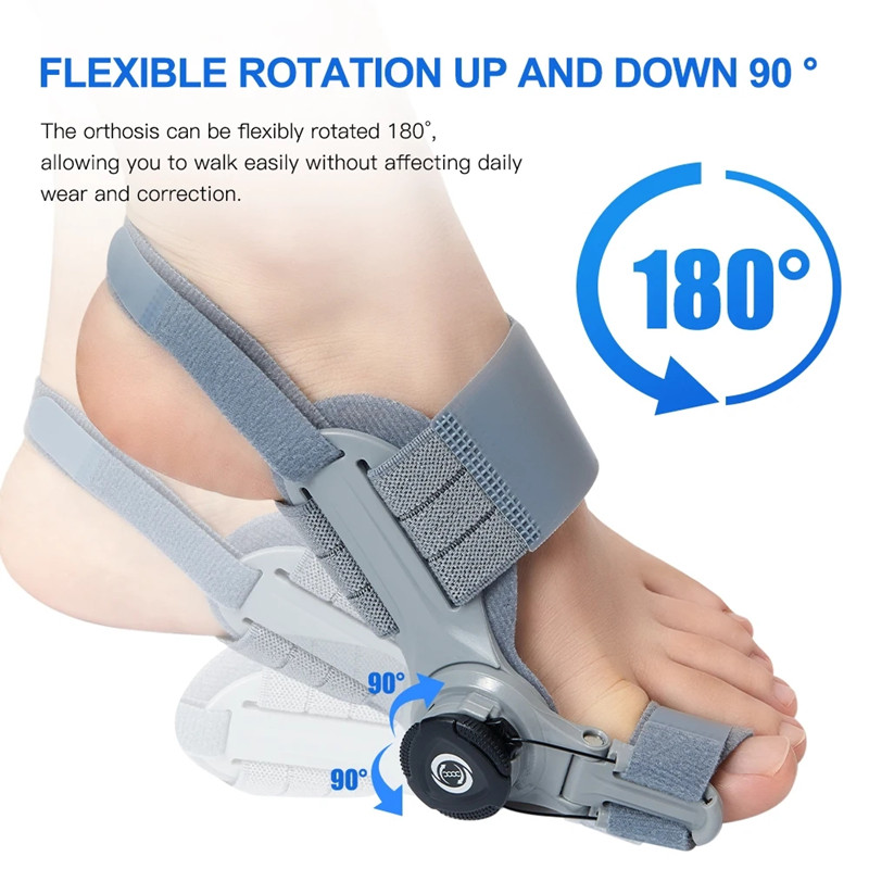 Bunion Corrector Unisex Foot Hallux Valgus Braces Rotatable Toe Separator Straightener Adjustable Pedicure Finger Toe Corrector