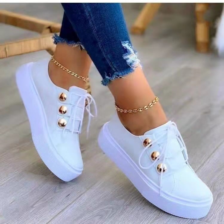 Luxury Women's Shoes Casual Fashion Sneaker Flat Platform Flyknit Stretch Fabric Ladies Shoes New Mesh Lace-up
