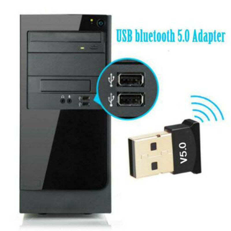 USB bluetooth 5.0 Adapter Wireless Dongle Stereo Receiver for PC Win 10 8 7/XP