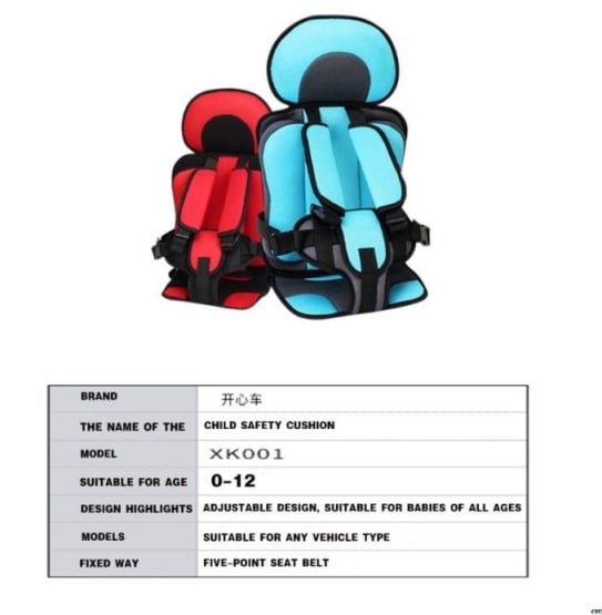 1-5T Baby Safety Seat Cushion With Infant Safe Belt Fabric Mat Little Child Carrier Child Car Safety Seats