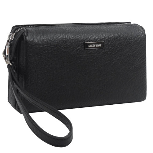 GREEN LION MARLY CLUTCH BAG BLACK