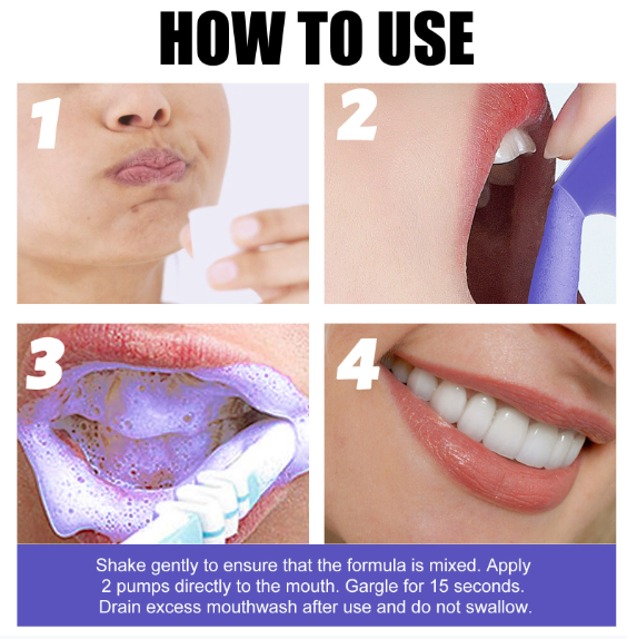 V34 Purple Whitening Toothpaste Remove Stains Reduce Yellowing Care For Teeth Gums Fresh Breath Brightening Teeth