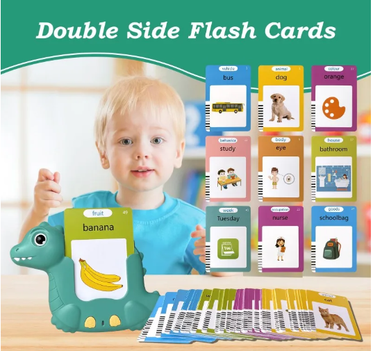 Early Education Toy Dinosaur Card insertion Machine, Children's Puzzle Learning Machine, Card Machine With 112 Cards